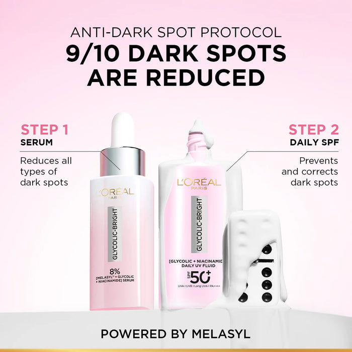 L’Oréal Glycolic Bright Anti-Dark Spot Daily UV Fluid SPF 50+