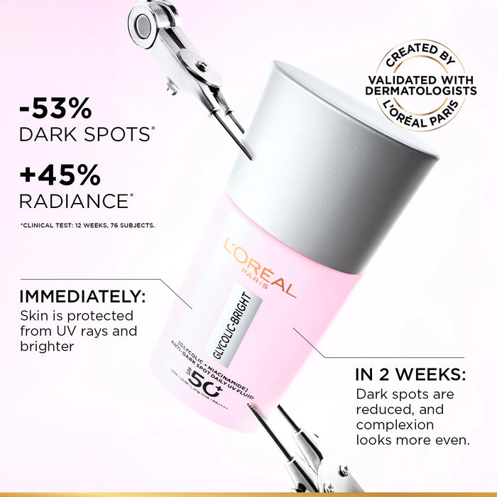 L’Oréal Glycolic Bright Anti-Dark Spot Daily UV Fluid SPF 50+