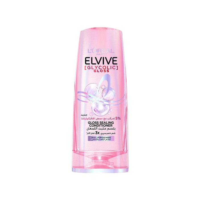 Loreal ELVIVE, GLYCOLIC GLOSS CONDITIONER, OUR 1ST AT HOME GLOSSING TREATMENT, 5% [GLOSS COMPLEX] WITH GLYCOLIC ACID, 200ML
