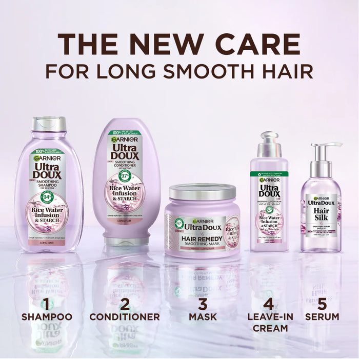 ULTRA DOUX - RICE WATER - HAIR SILK SMOOTHING SERUM - FOR SMOOTH HAIR AND HIGH SHINE - 120ML