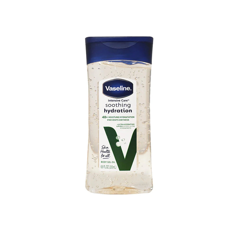 VASELINE INTENSIVE CARE BODY GEL OIL SOOTHING HYDRATION 48 H MOISTURE PREVENT DRYNESS 200ML