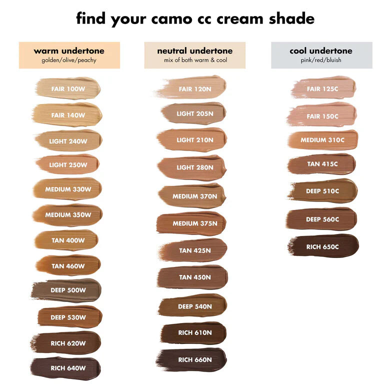 E.L.F Camo CC Cream Full-Coverage Color-Correcting Foundation With Broad Spectrum SPF 30