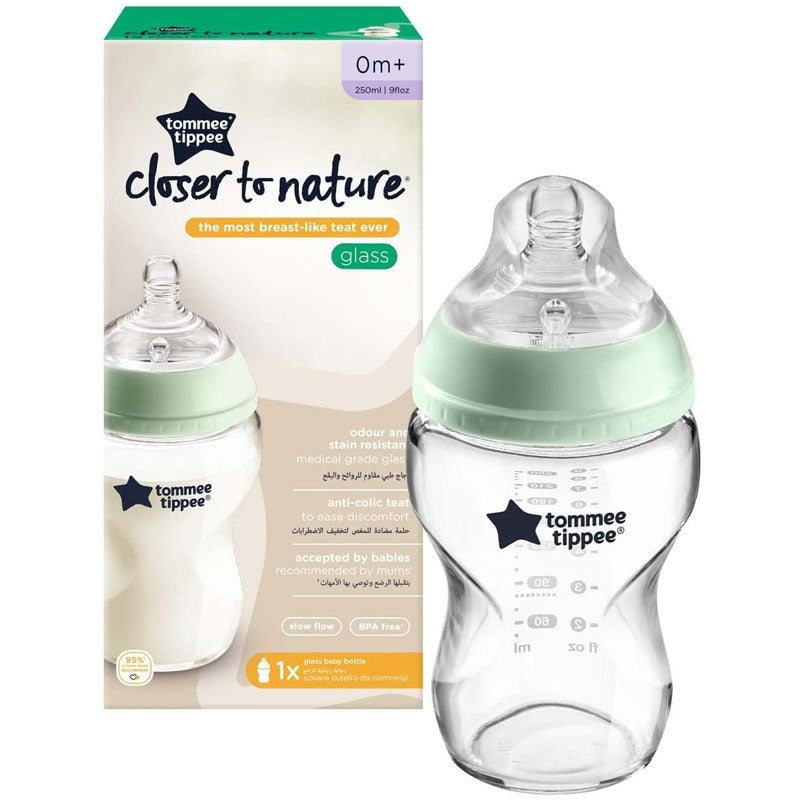 Tommee Tippee 0+ Glass Feeding Bottle