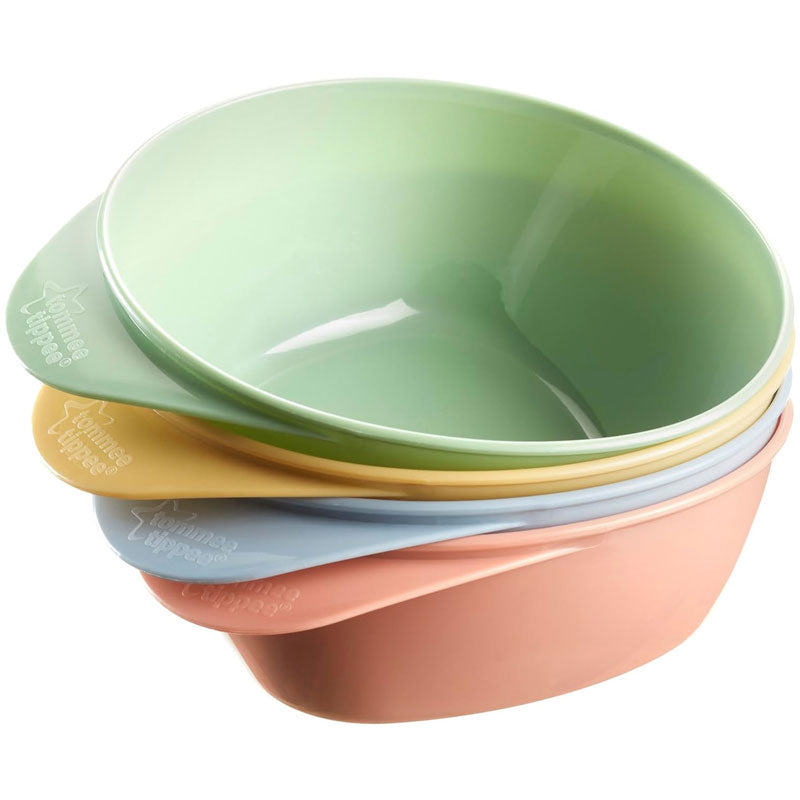 Tommee Tippee 6m+ Easi Scoop 4x Feeding Baby Food Bowls
