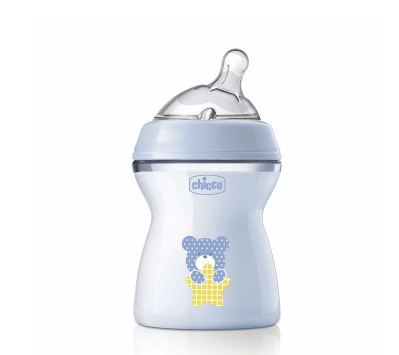 CHICCO NaturalFeeling Bottle 250ml Medium Flow 2M+ Colored