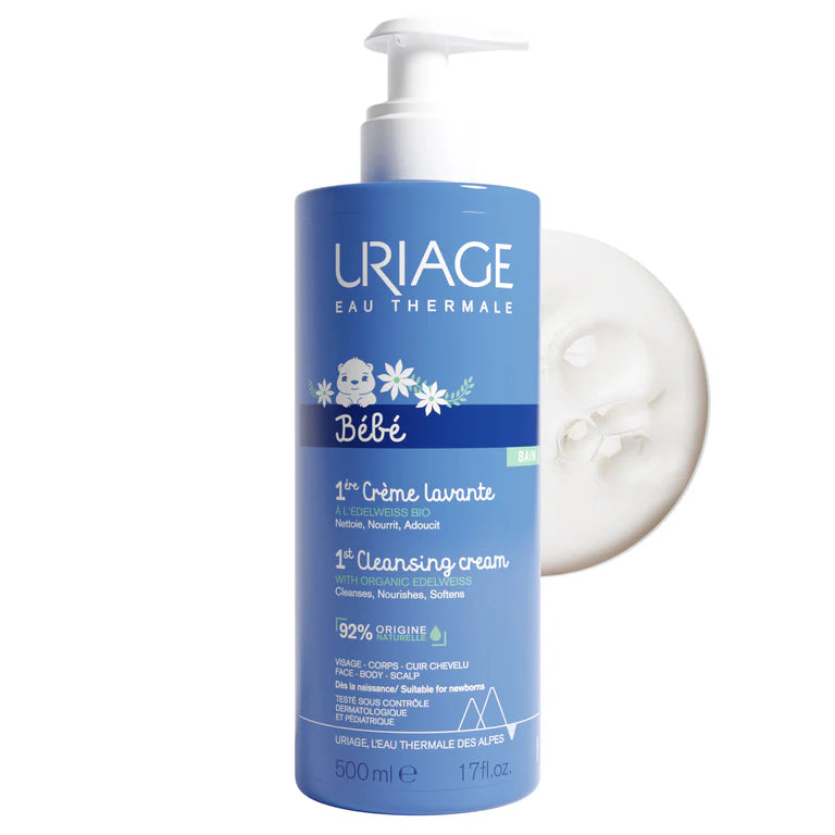 URIAGE Bébé 1st Cleansing Cream - Face, Body, Scalp 500ML