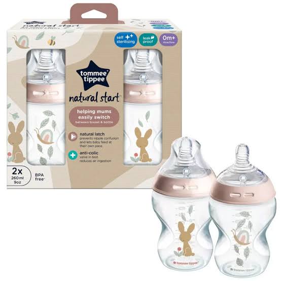 Tommee Tippee Natural Start 2X 260ML Bottle