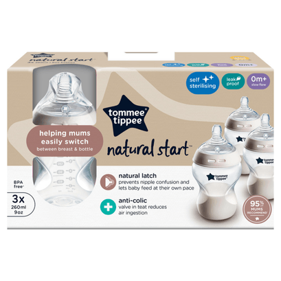 Tommee Tippee Natural Start 3x260ML Bottles