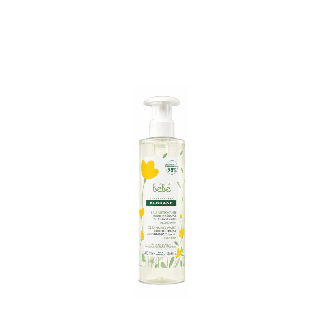 Klorane Bebe Cleansing Water No Rinse - Normal Skin 400ml
