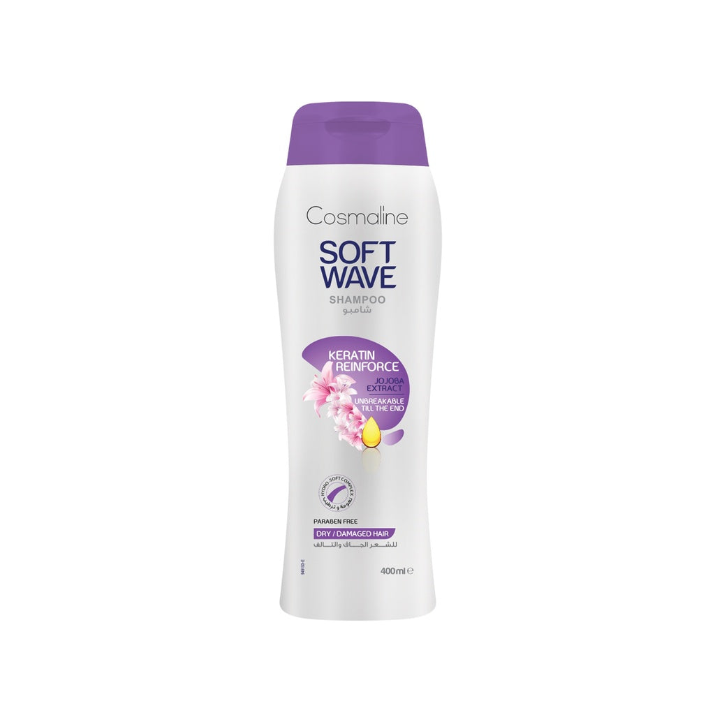 Cosmaline Soft Wave Keratin Reinforce Shampoo For Dry/Damaged Hair 400Ml