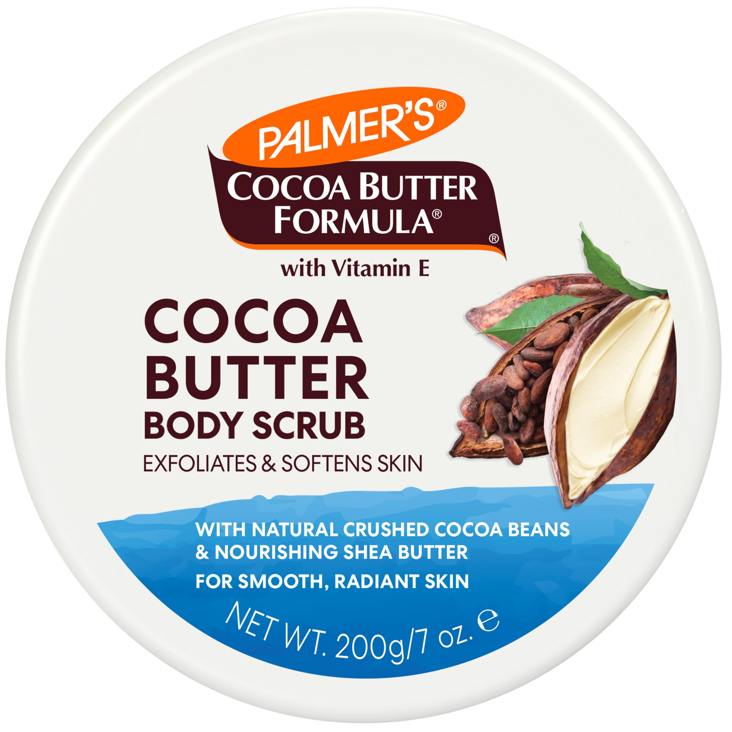 PALMER'S COCOA BUTTER BODY SCRUB JAR 7OZ (200G)