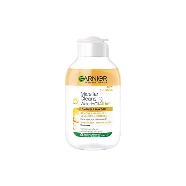 GARNIER MICELLAR WATER OIL-INFUSED FACIAL CLEANSER AND WATERPROOF MAKEUP REMOVER