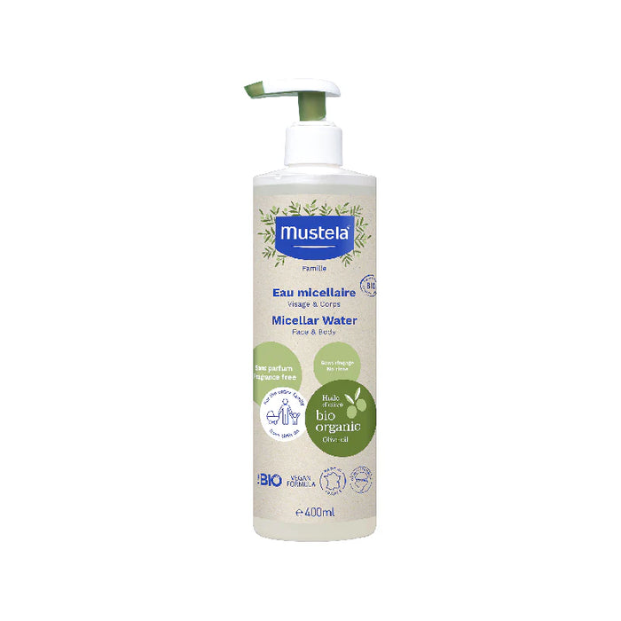 MUSTELA CERTIFIED ORGANIC NO-RINSE MICELLAR WATER 400ML