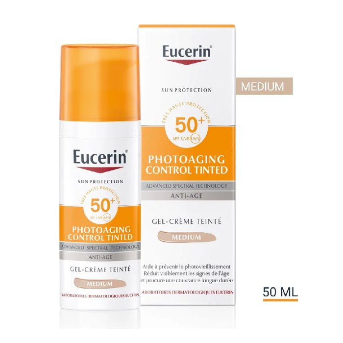 EUCERIN PHOTOAGING CONTROL CC SUN CREME TINTED SPF50+ MEDIUM 50 ML