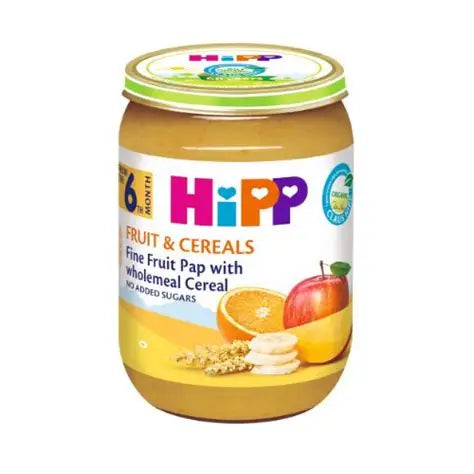HIPP FRUIT&CEREAL FINE FRUIT WITH WHOLEMEAL CEREAL 6+ 190G