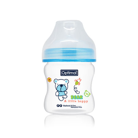 OPTIMAL Extra Wide Neck Feeding Bottle 150ml