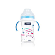 OPTIMAL Extra Wide Neck Feeding Bottle With Handle 240ml