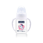 OPTIMAL Narrow Neck Orthodontic Feeding Bottle- Handle 140ml