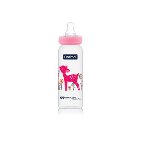 OPTIMAL Narrow Neck Orthodontic Feeding Bottle 240ml