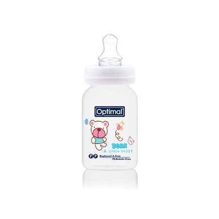 OPTIMAL Narrow Neck Orthodontic Feeding Bottle 140 ML