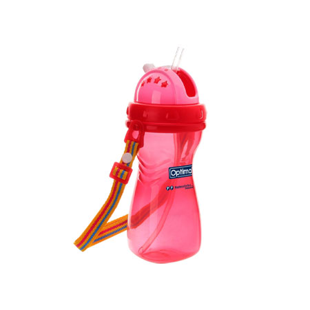 OPTIMAL Silicone Straw Bottle 400ML