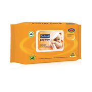 OPTIMAL Baby Wipes With Plastic Lid ORANGE 72 WIPES