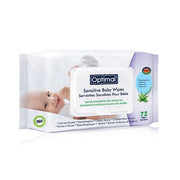 OPTIMAL Baby Wipes With Plastic Lid SENSITIVE 72 WIPES