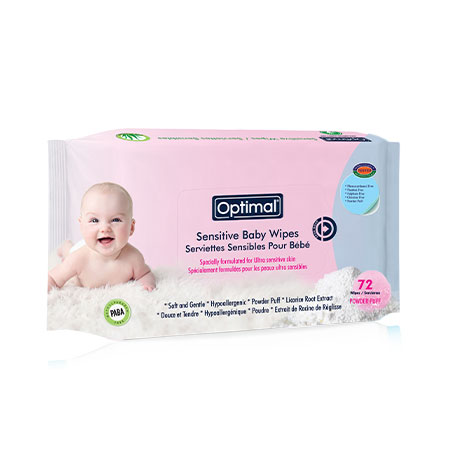 OPTImal baby wipes PINK 72 WIPES
