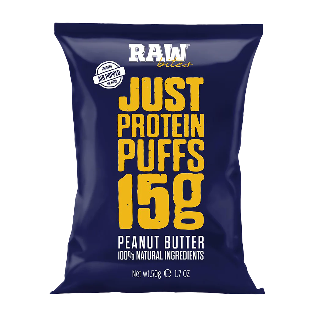RAW BITES PEANUT BUTTER PUFFS 15G