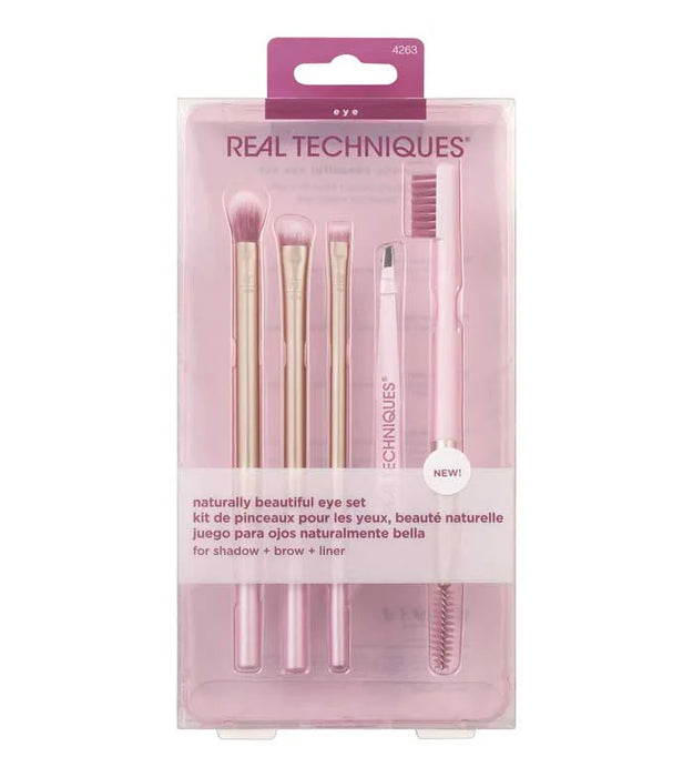 REAL TECHNIQUES NATURALLY BEAUTIFUL EYE BRUSH KIT X 5