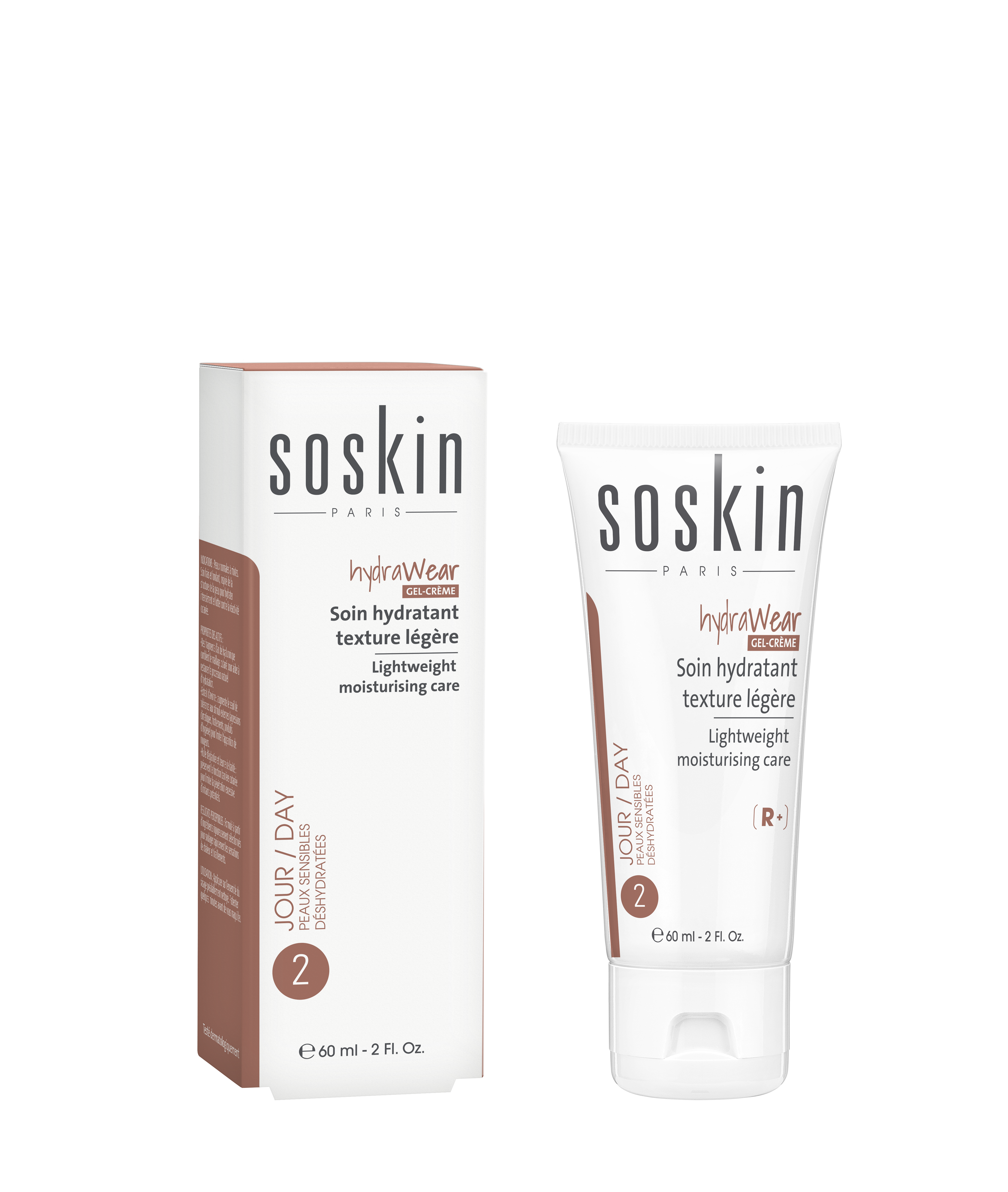 SOSKIN HYDRAWEAR GEL CREAM SOIN HYDRATANT TEXTURE LEGERE 60ML