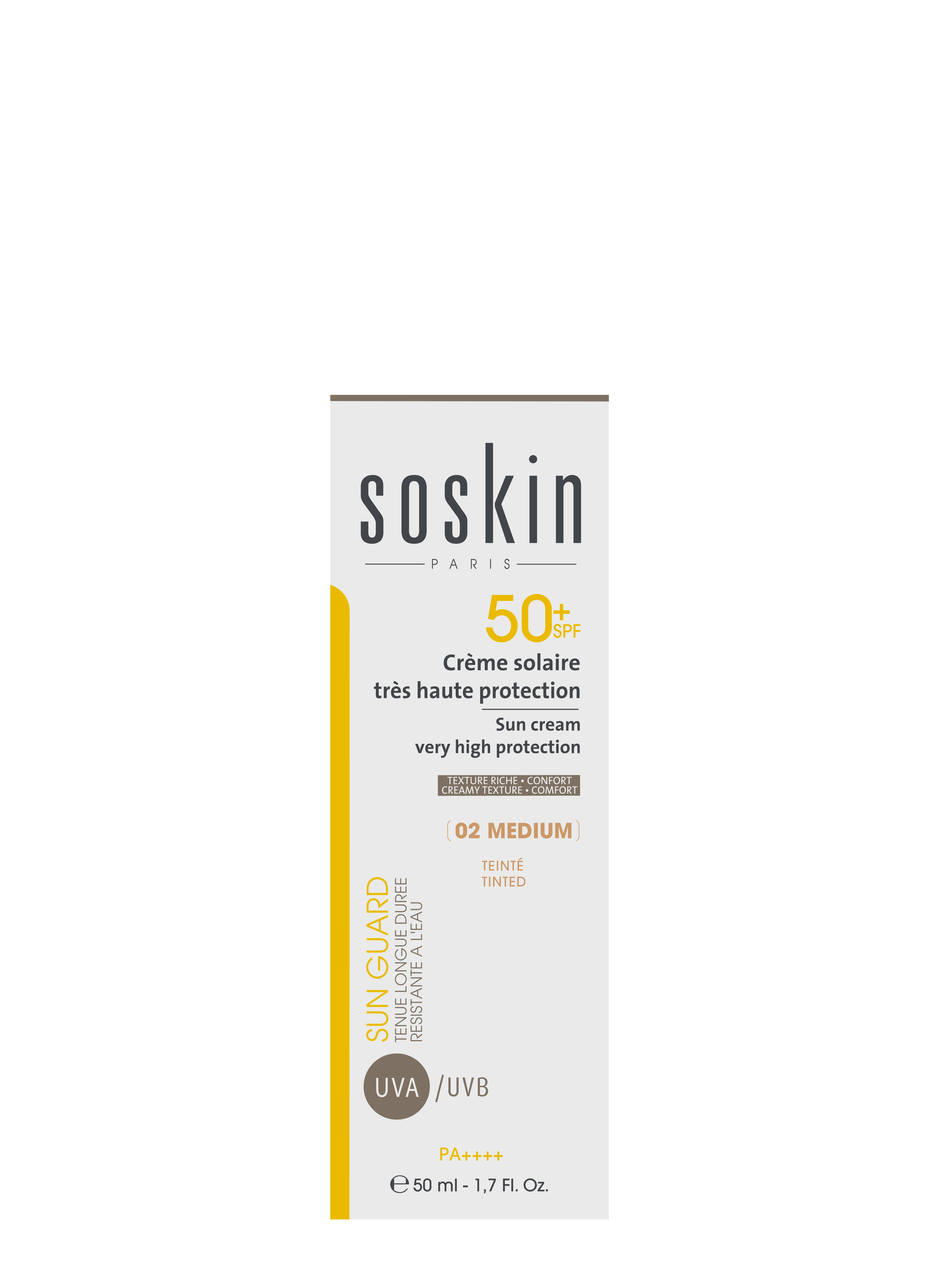 SOSKIN SUN CREAM TINTED SPF 50+ 50ML