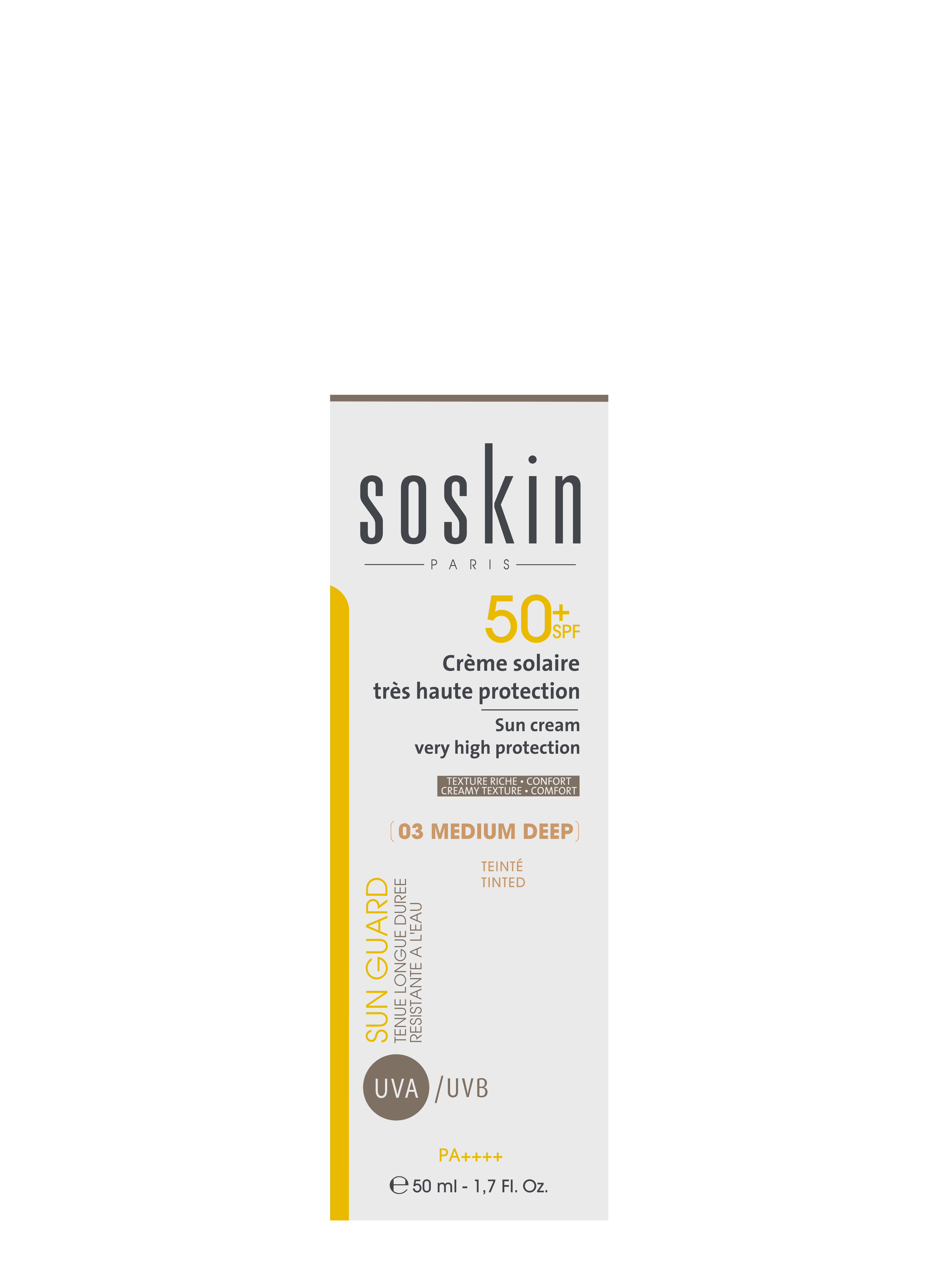 SOSKIN SUN CREAM TINTED SPF 50+ 50ML