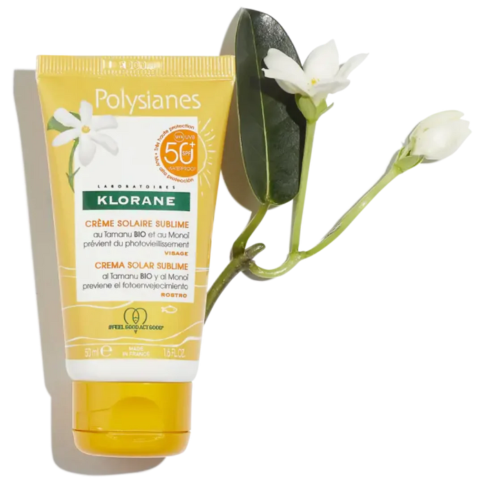 KLORANE POLYSIANES CREME SOLAIRE SUBLIME VISAGE SPF50+ 50ML