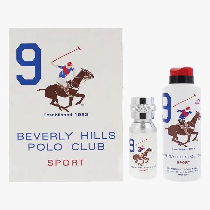 Beverly Hills Polo Club Sports Men Deo 175ml & Eau De Toilette 50ml NINE