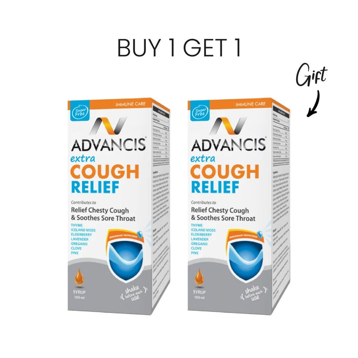 Buy 1 Get 1 Free Advancis Extra Cough Relief Syrup 100ML