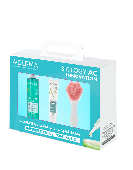 Aderma Biology ac gel moussant 200ml+ Aderma Biology Ac Perfect 40ml  + Free Gift