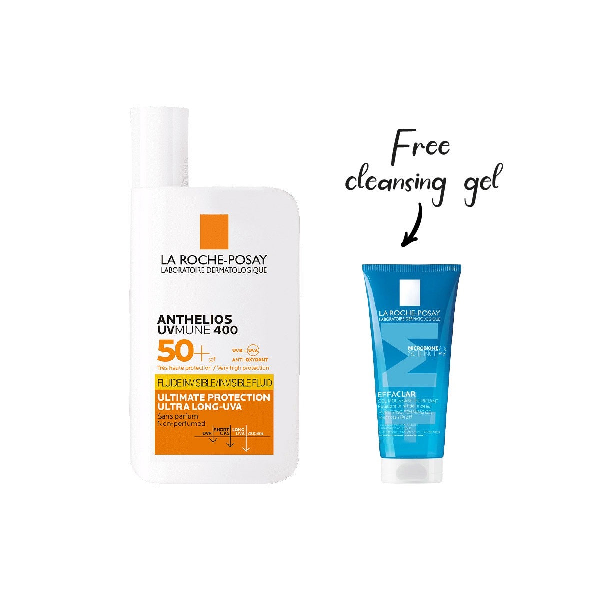 LA ROCHE POSAY ANTHELIOS UVMUNE 400 INVISIBLE SUNSCREEN SPF50+ 50ML + REE Sample