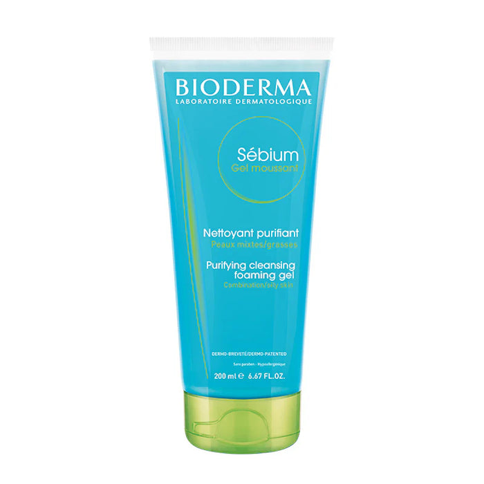 BIODERMA SEBIUM GEL MOUSSANT PURIFYING CLEANSING FOAMING GEL COMBINATION TO OILY SKIN