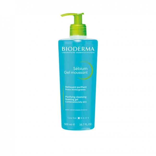 BIODERMA SEBIUM GEL MOUSSANT PURIFYING CLEANSING FOAMING GEL COMBINATION TO OILY SKIN