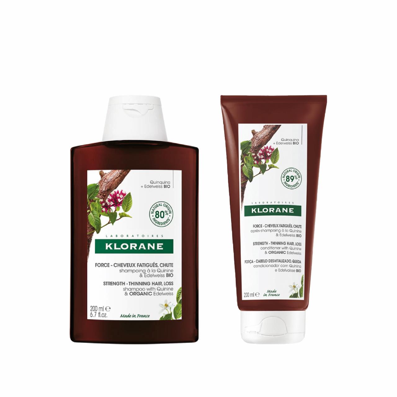 Klorane Shampoo Quinine 200ML+ Klorane Baume Quinine 200Ml+ free headband