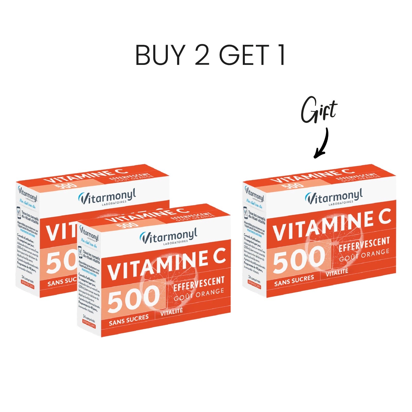 Buy 2 Get 1 FREE Vitarmonyl Vitamin C Effervescent
