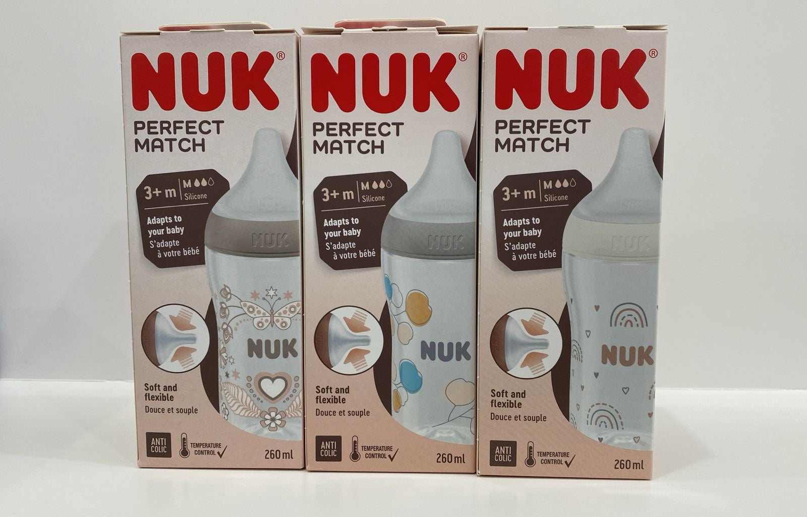 Nuk Silicone Bottle 6M+ 260ML