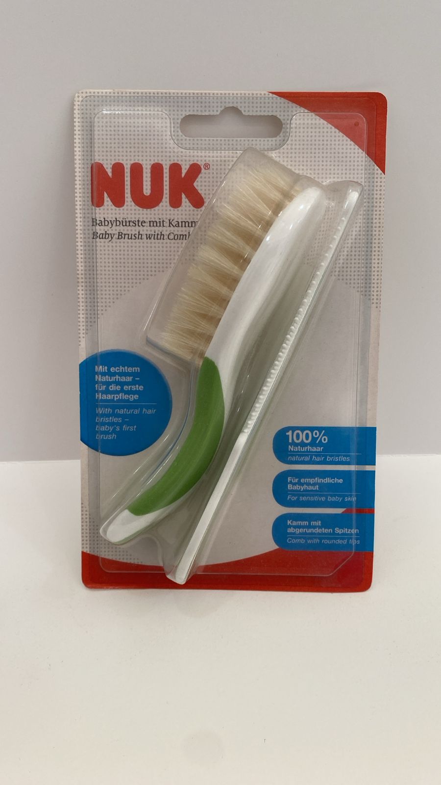 Nuk Brush & Comb Green