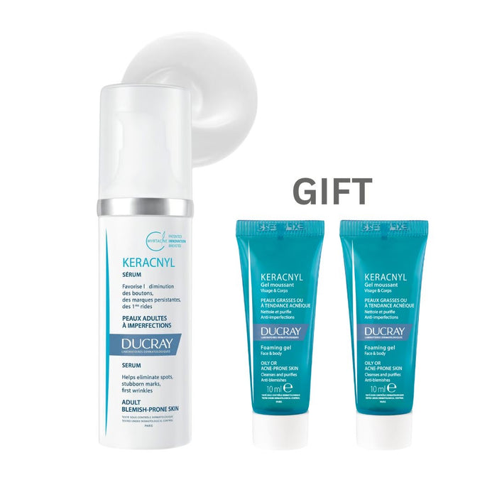 DUCRAY KERACNYL SERUM 30ML + 2x FREE Samples