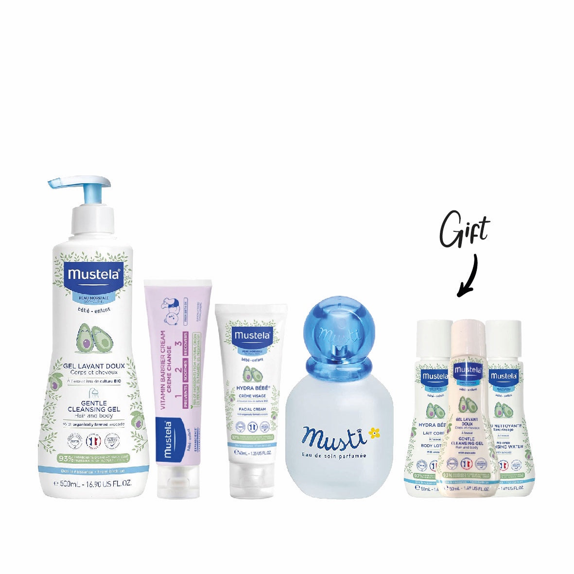 Mustela Baby Set + 3x FREE Sample