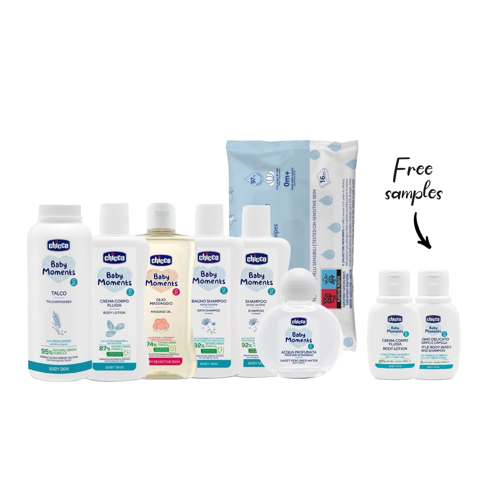 Chicco Baby Newborn Set Plus Free 2x MINI Samples