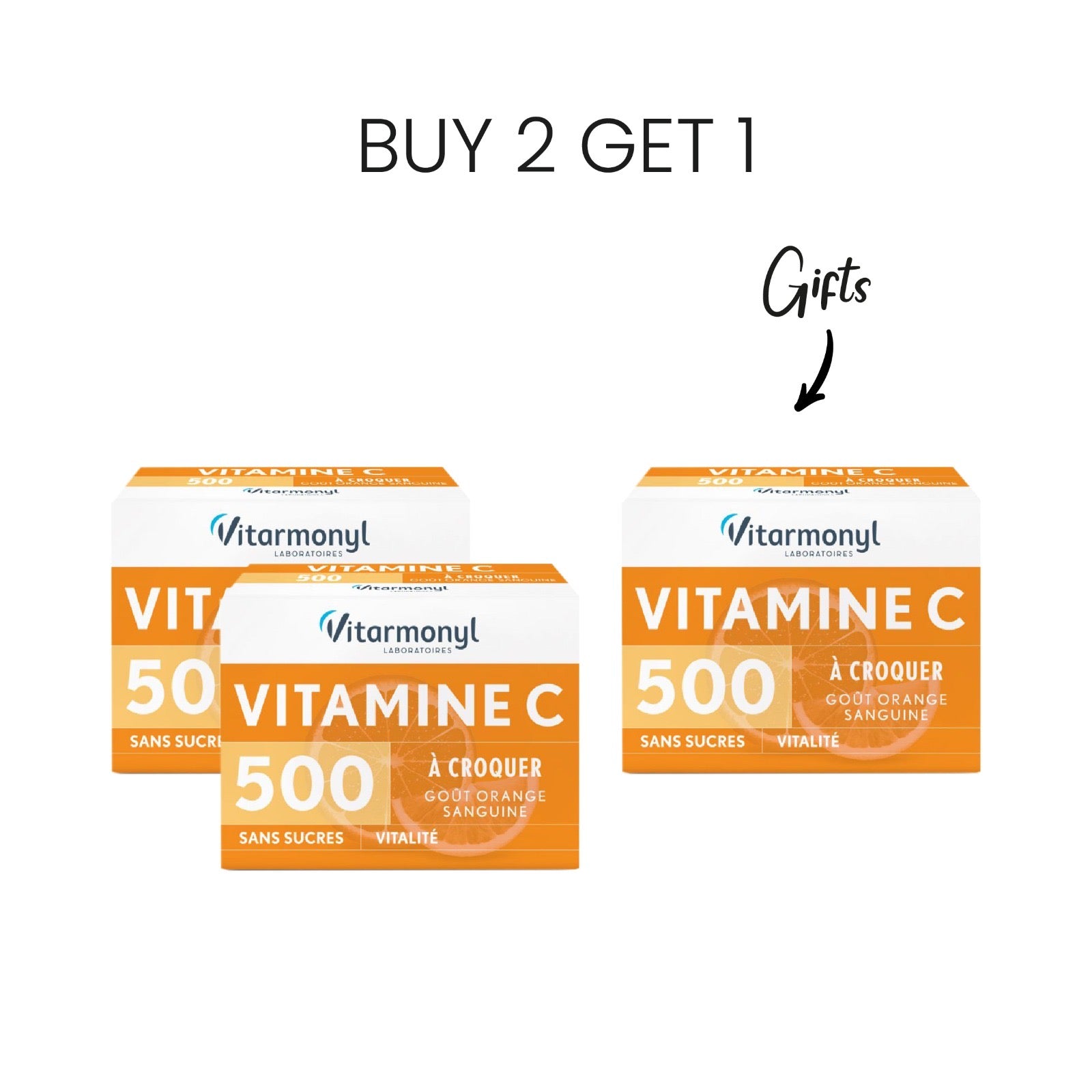 Buy 2 Get 1 FREE Vitarmonyl Vitamin C Chewable