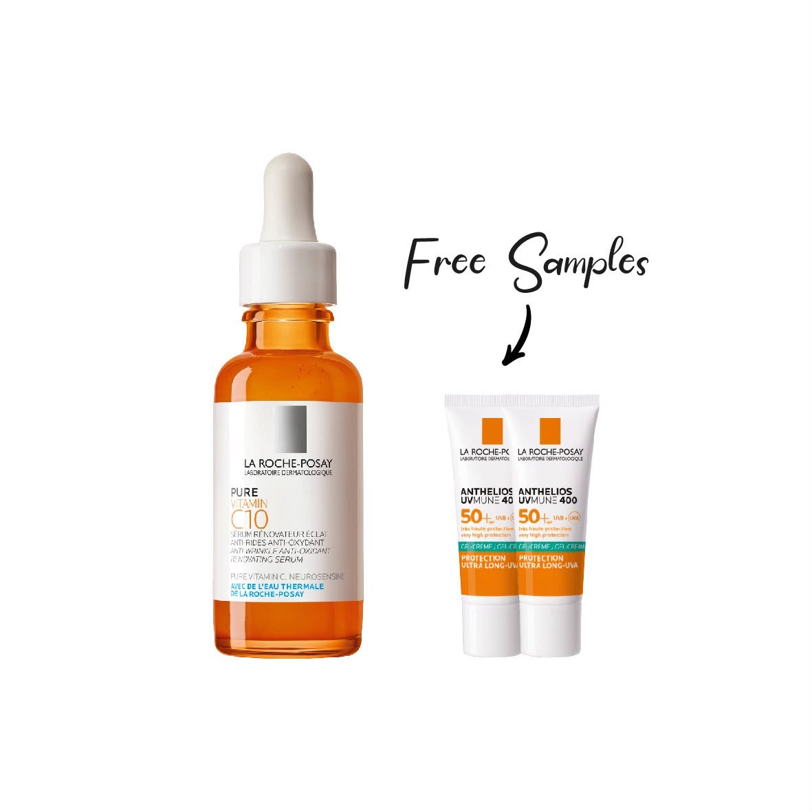 LA ROCHE POSAY PURE VIT C SERUM 30ML+ 2 FREE Samples