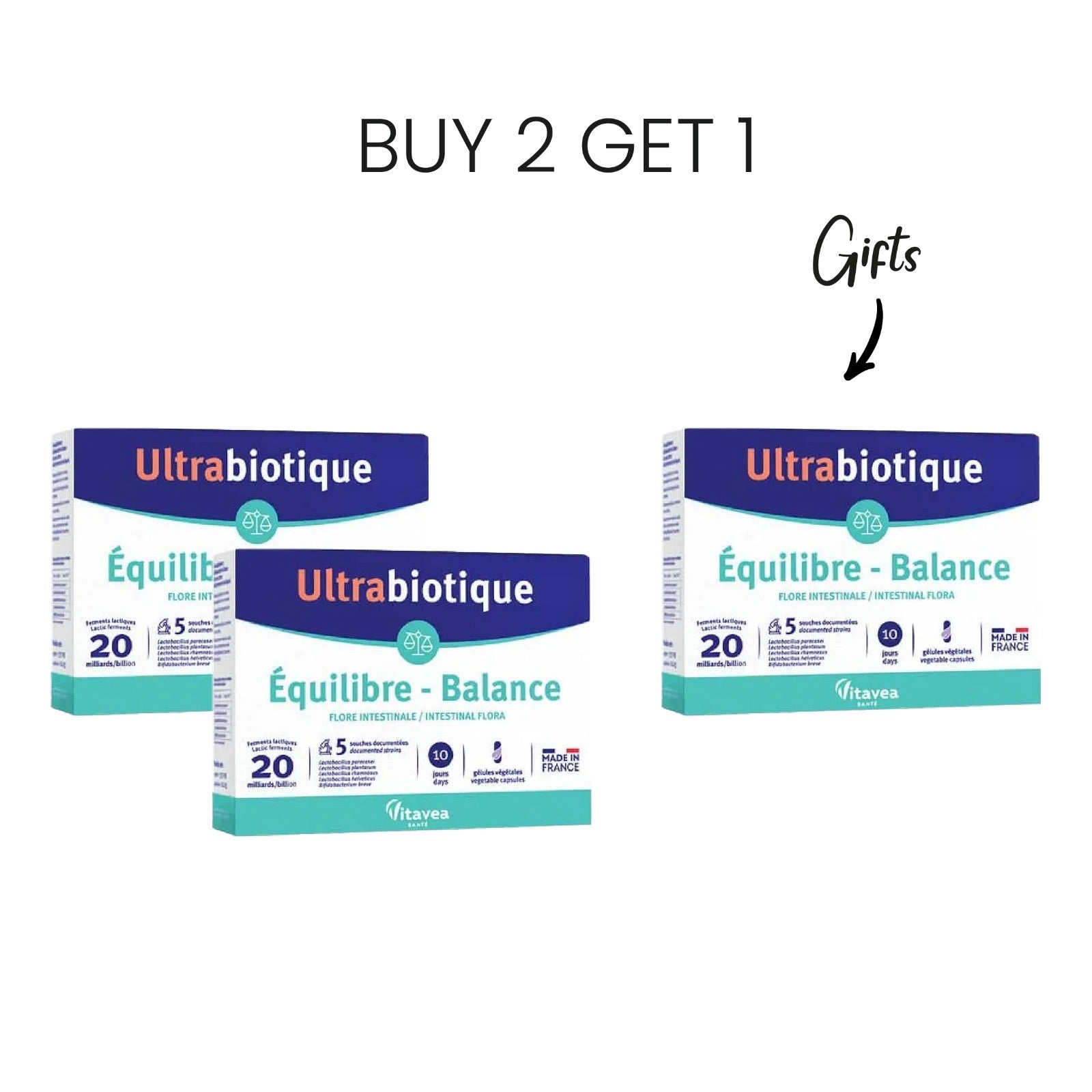 Buy 2 Get 1 FREE Ultrabiotique